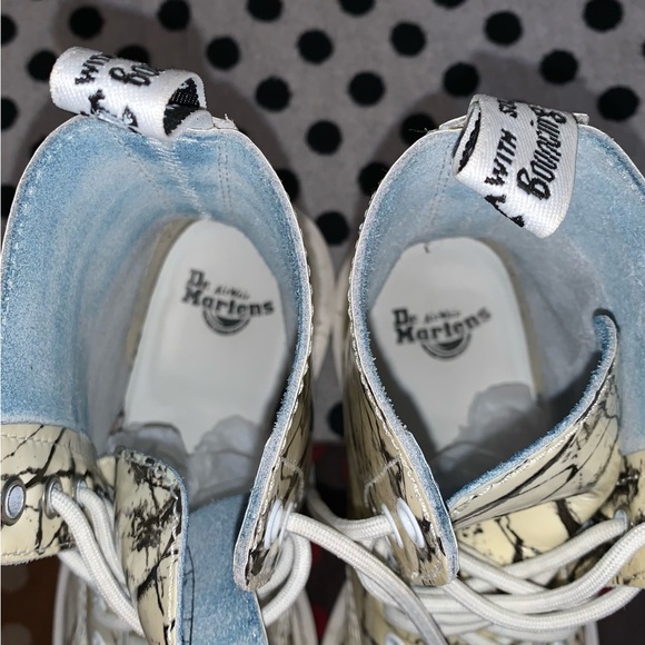 Dr Martens Pascal Marble Leather Boots - Picture 7 of 11